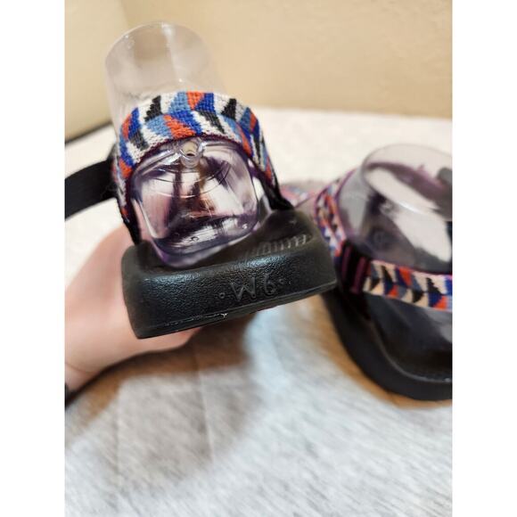 Chaco Women's ZX2 Blue Purple Strapped Slingback EcoTread‎ Sandals Size 6 - Picture 5 of 6
